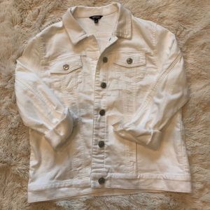 White jean jacket